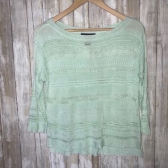 White House Black Market Waffle Knit Sweater - Picture 2 of 5